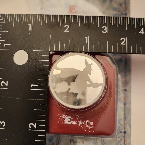 Witch Cutaways Hole Punch Emagination paper Scrapbook Halloween Holiday - Picture 5 of 6